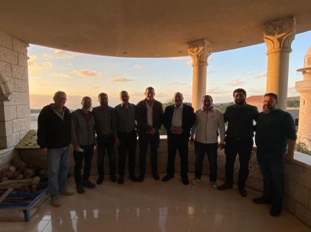 وفد الموحدة بزيارة لعين حوض بمشاركة اللجنة المحلية ورئيس مجلس إقليمي حوف هكرمل 